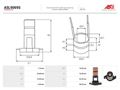 slipering, generator AUTOSTARTER ASL9069S