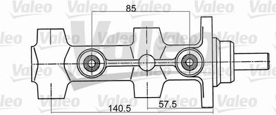 VALEO 350516 Ремкомплект главного тормозного цилиндра  для VW SCIROCCO (Фольцваген Скирокко)