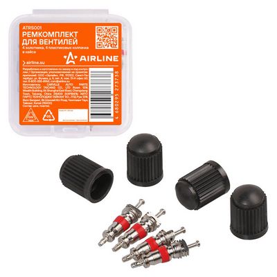 Комплект золотников, сервисный нипель Airline ATRS001