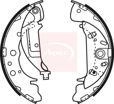 APEC Brake Shoe Set SHU644