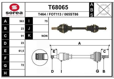 ANTRIEBSWELLE EAI T68065