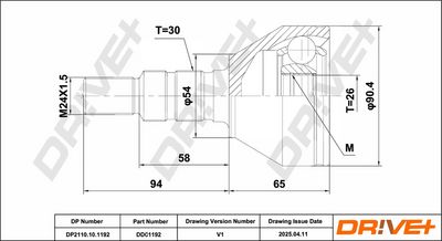 GELENKSATZ ANTRIEBSWELLE DR!VE+ DP2110101192