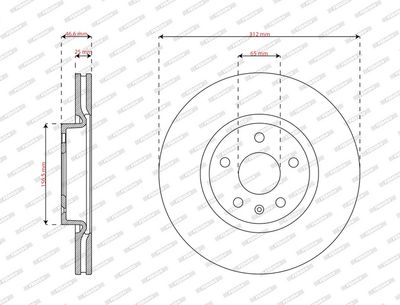 DISC FRANA FERODO DDF2702C 1