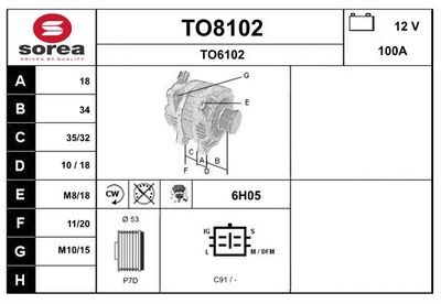 GENERATOR SNRA TO8102