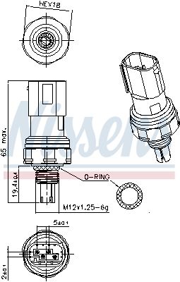 COMUTATOR PRESIUNE AER CONDITIONAT NISSENS 301140 5