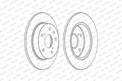 Remschijf set (2 stuks) Achter Links/Rechts past: SUZUKI S-CROSS, SWIFT IV, SX4 S-CROSS, VITARA 1.0-1.6D 10.10-