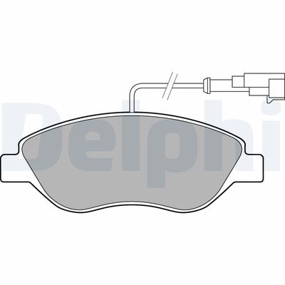 Brake Pad Set, disc brake LP2299