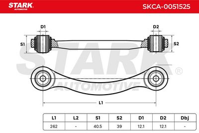 носач, окачване на колелата STARK SKCA-0051525