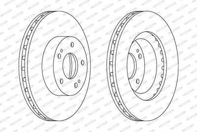 BREMSSCHEIBE FERODO DDF1659C 1