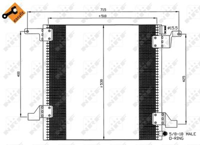 Kondensor, klimatanläggning NRF 35579