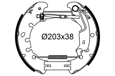 Комплект тормозных колодок VALEO 554939 для FIAT PUNTO