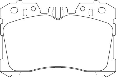 MOTAQUIP LVXL1648 Тормозные колодки и сигнализаторы  для LEXUS LS (_F4_) 460 (USF40, USF41)