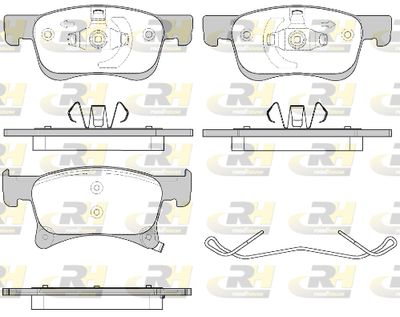 Комплект тормозных колодок, дисковый тормоз ROADHOUSE 21580.02 для OPEL ADAM