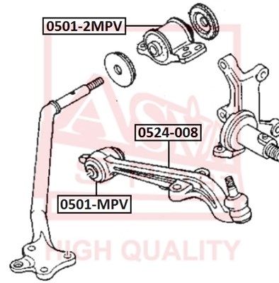 Рычаг независимой подвески колеса, подвеска колеса ASVA 0524-008 для MAZDA MPV