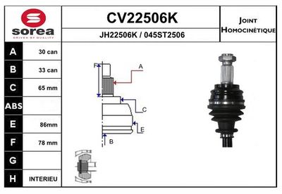 GELENKSATZ ANTRIEBSWELLE