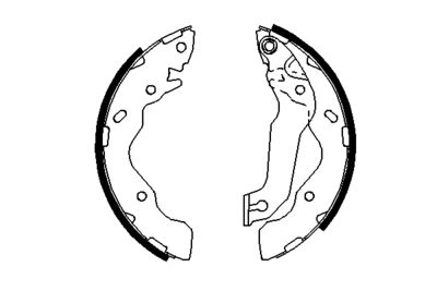 BOSCH Bremsbackensatz