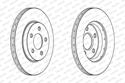 BREMSSCHEIBE FERODO DDF1376 1