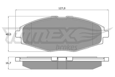 Комплект тормозных колодок, дисковый тормоз TOMEX Brakes TX 10-80 для CHERY QQ