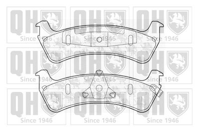 QUINTON HAZELL BP1058 Тормозные колодки и сигнализаторы  для FORD USA EXPLORER (U2, U_) 4.0 4WD