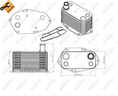 RADIATOR ULEI ULEI MOTOR NRF 31307 4