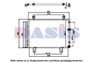 Конденсатор, кондиционер AKS DASIS 212050N для LEXUS IS