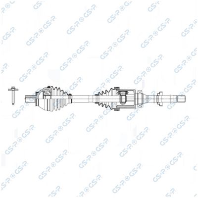 полуоска GSP 251039OL