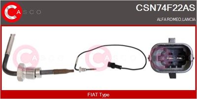 SENZOR TEMPERATURA GAZE EVACUARE