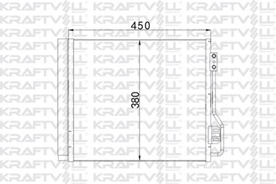 Конденсатор, кондиционер KRAFTVOLL GERMANY 08060076 для SMART FORTWO