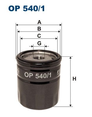 Масляный фильтр FILTRON OP 540/1 для RENAULT LAGUNA