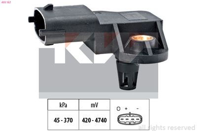Czujnik ciśnienia powietrza, adaptacja wysokościowa KW 493 167