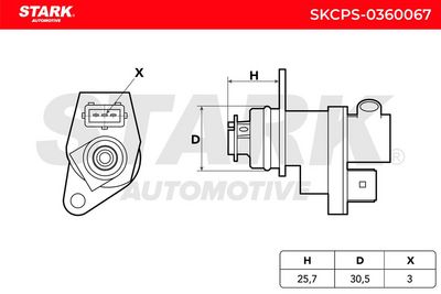 импулсен датчик, колянов вал STARK SKCPS-0360067