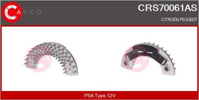 Odpor, vnitřní tlakový ventilátor CASCO CRS70061AS