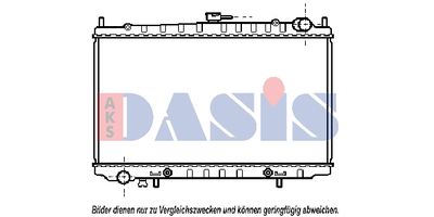 Радиатор, охлаждение двигателя AKS DASIS 070043N для NISSAN BLUEBIRD