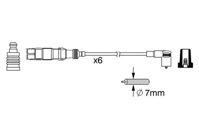 Ignition Cable Kit 0 986 356 384