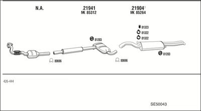 SISTEM DE ESAPAMENT WALKER SE50043