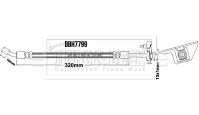 спирачен маркуч BORG & BECK BBH7799