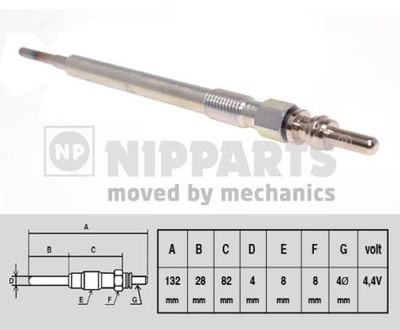 Свеча накаливания NIPPARTS N5710504 для HYUNDAI ix55