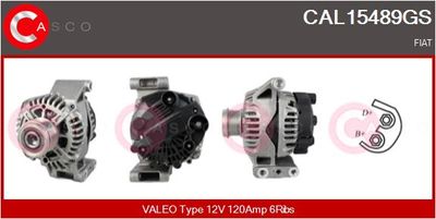 Генератор CASCO CAL15489GS для FIAT PANDA