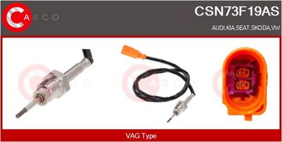 SENZOR TEMPERATURA GAZE EVACUARE CASCO CSN73F19AS