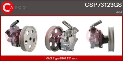 Гидравлический насос, рулевое управление CASCO CSP73123GS для AUDI Q5