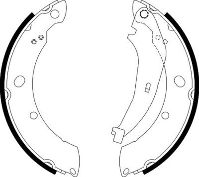 Комплект тормозных колодок HELLA 8DB 355 038-221 для CHRYSLER PT