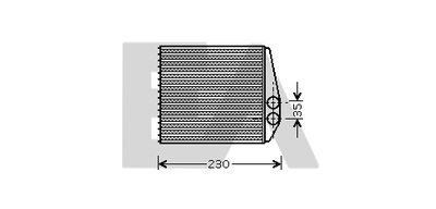 EACLIMA 45C54036 Радиатор печки  для FIAT CROMA (Фиат Крома)