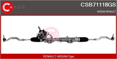 CASCO CSB71118GS Рулевая рейка  для RENAULT LAGUNA (Рено Лагуна)