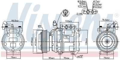 KOMPRESSOR KLIMAANLAGE NISSENS 890233 5