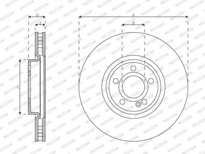 Disc frana FERODO DDF3109C-1