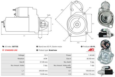 STARTER AS-PL S0773S 4