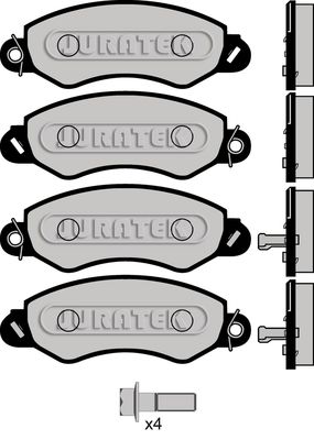 Brake Pad Set JURATEK JCP114