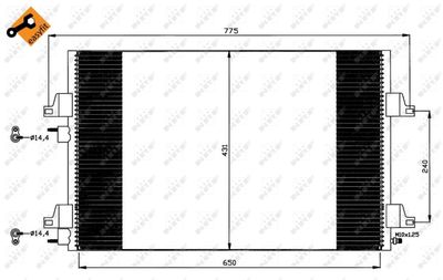 NRF Kondensator, Klimaanlage EASY FIT (35557)