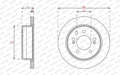 DISC FRANA FERODO DDF1772 1