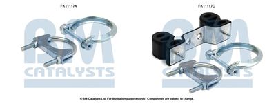 zestaw montażowy, filtr sadzy / filtr cząstek stałych BM CATALYSTS FK11117